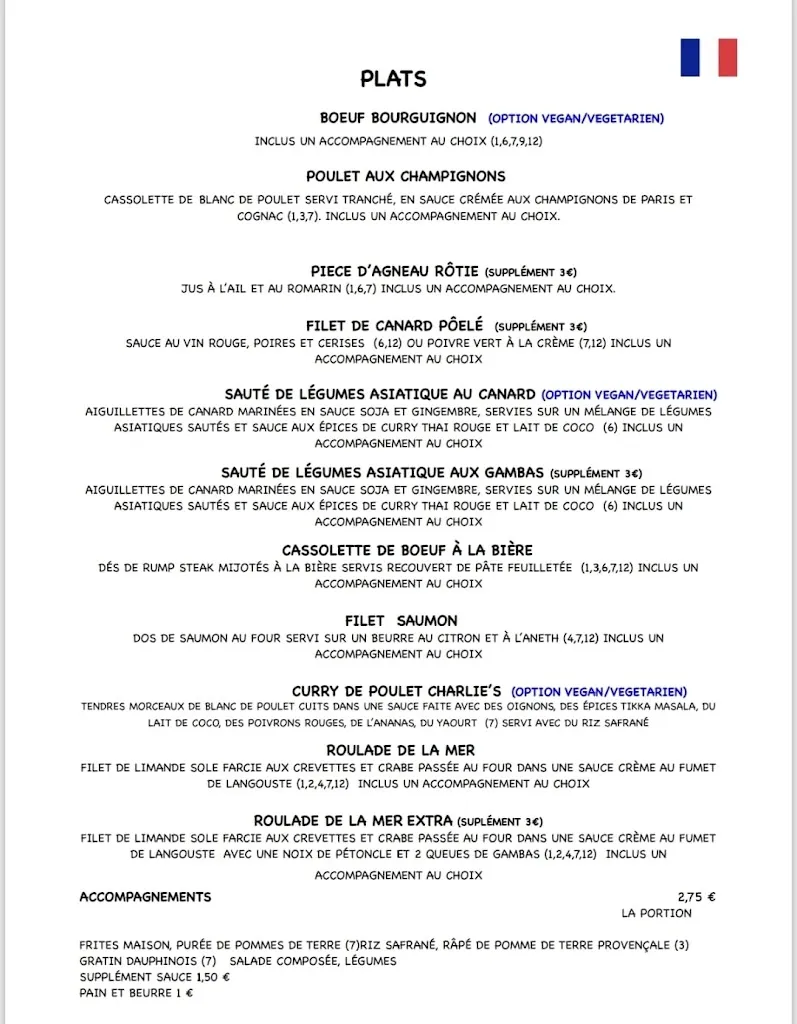 Menu_Charlie's Bistro los Gigantes_Los Gigantes_immagine_3