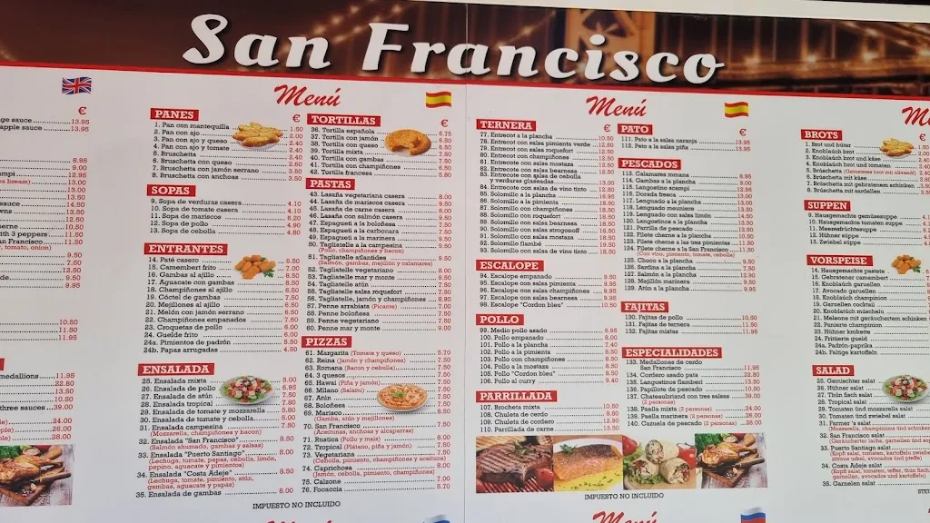 Menu_RESTAURANTE SAN FRANCISCO_Los Gigantes_image_1