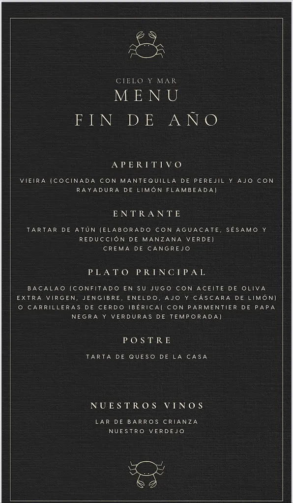 Menu_Cielo y mar_Los Gigantes_immagine_1