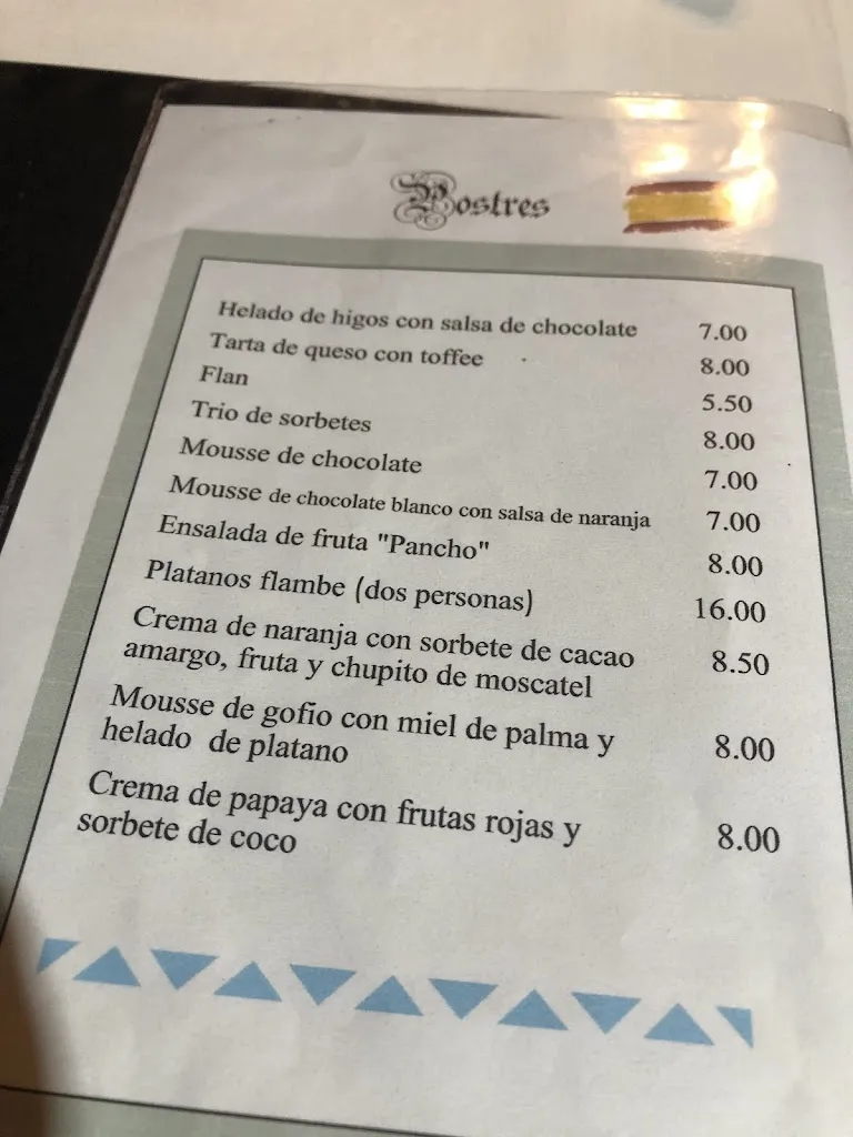 Menu_Restaurante Pancho_Los Gigantes_image_4