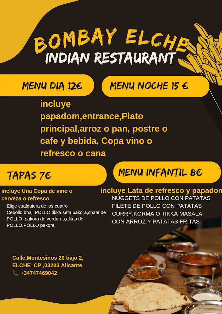 Menu_Bombay Hindu restaurant Elche_Elche/Elx_immagine_3