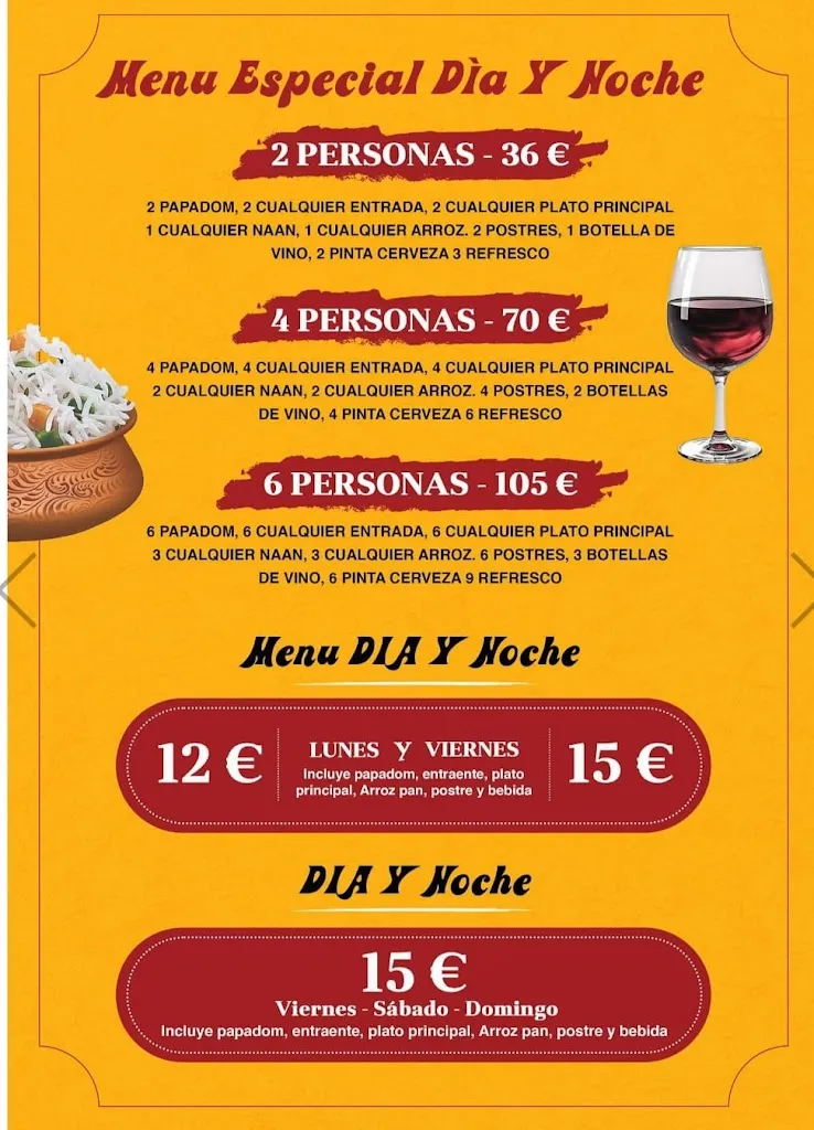 Menu_Bombay Hindu restaurant Elche_Elche/Elx_immagine_4