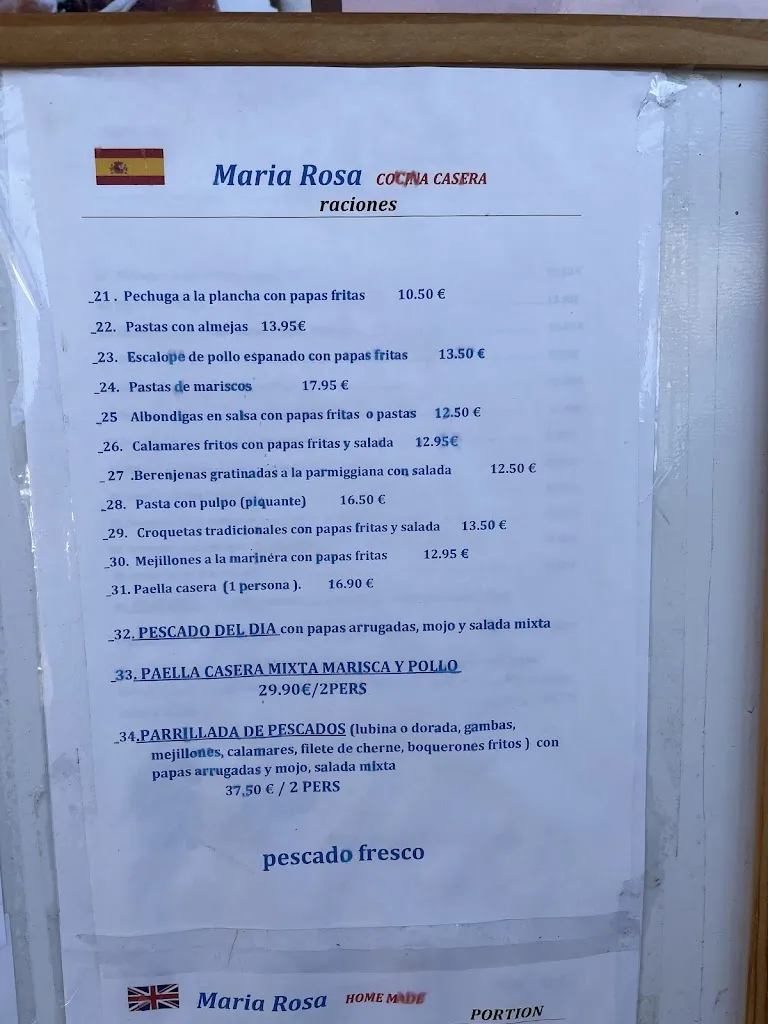 Menu_Maria Rosa_Los Gigantes_image_2