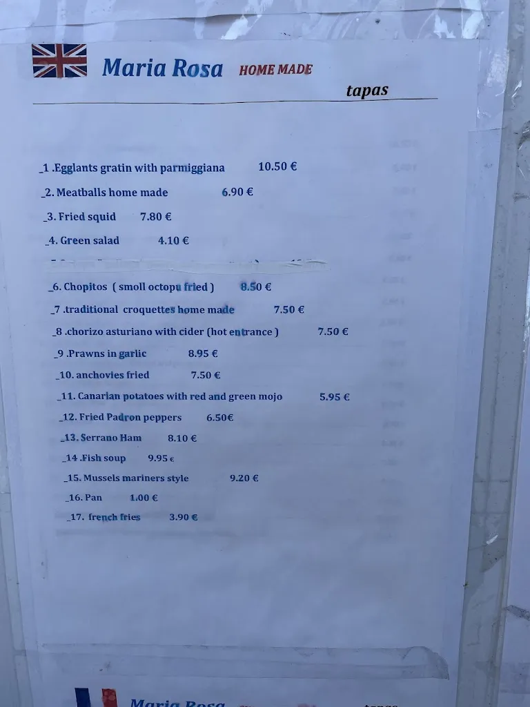 Menu_Maria Rosa_Los Gigantes_image_4