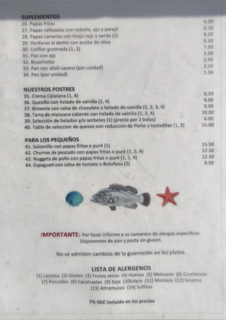 Menu_Restaurante la Pérgola_Los Gigantes_image_2