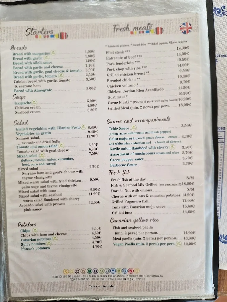 Menu_Restaurante El pescador ll_Los Gigantes_image_2
