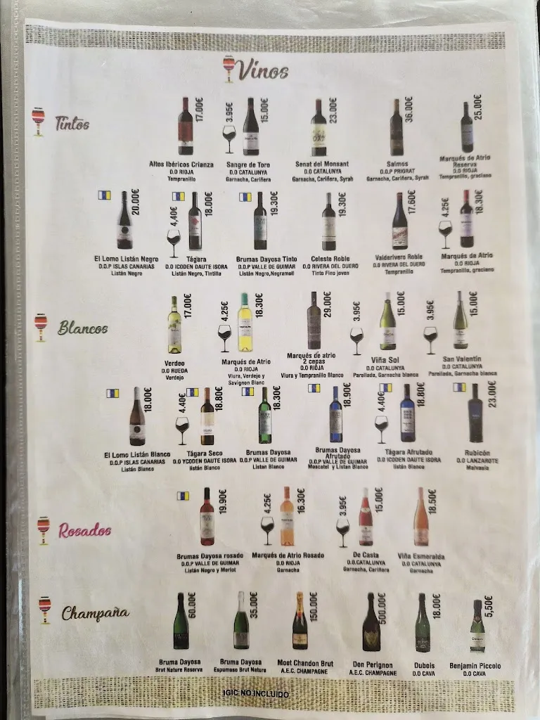 Menu_Restaurante El pescador ll_Los Gigantes_image_3
