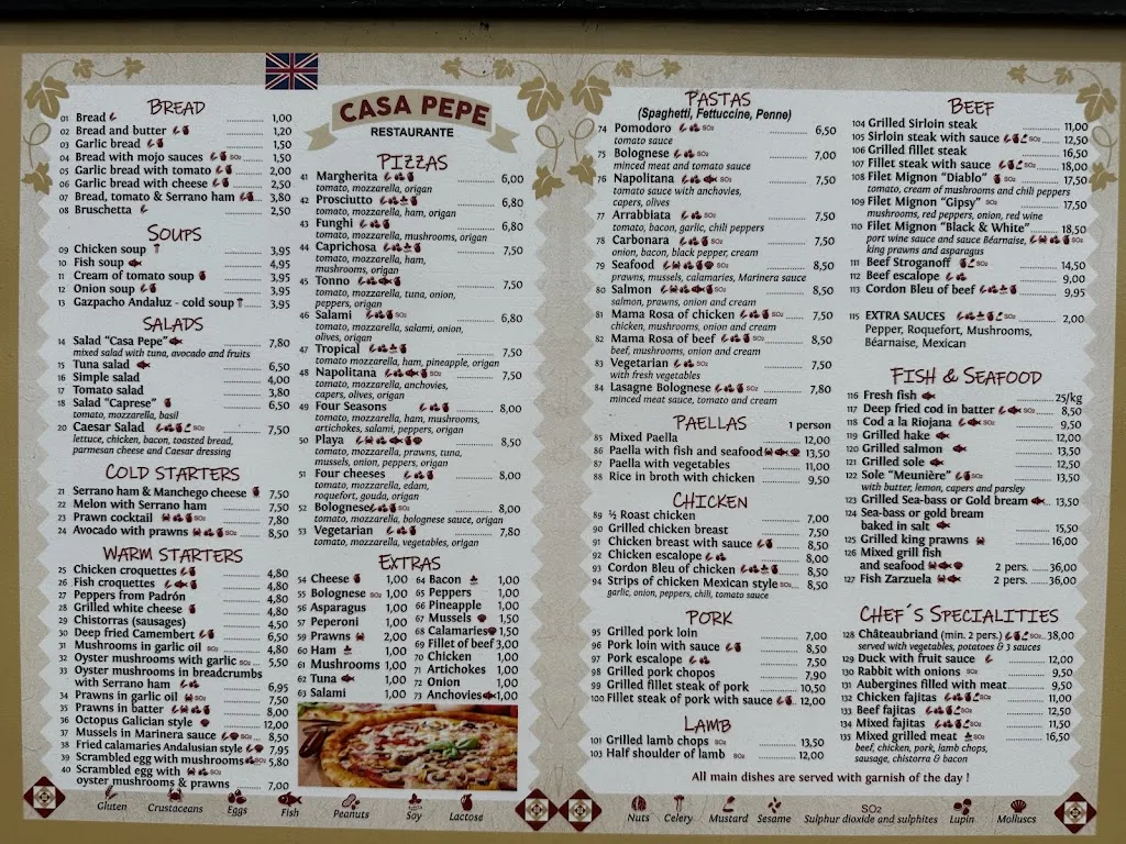 Menu_Casa Pepe - Playa Arena_Los Gigantes_image_4