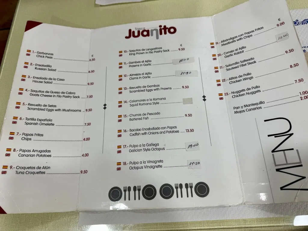 Menu_Tasca Juanito_Los Gigantes_image_1