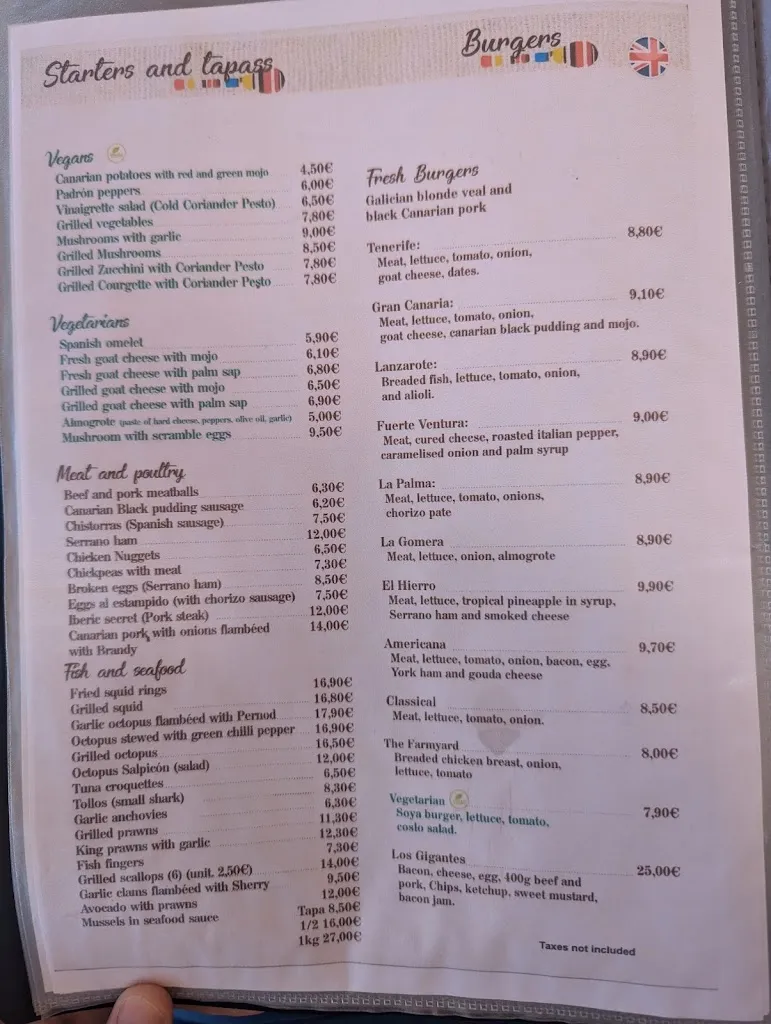 Menu_Restaurante Alfonso_Los Gigantes_image_2