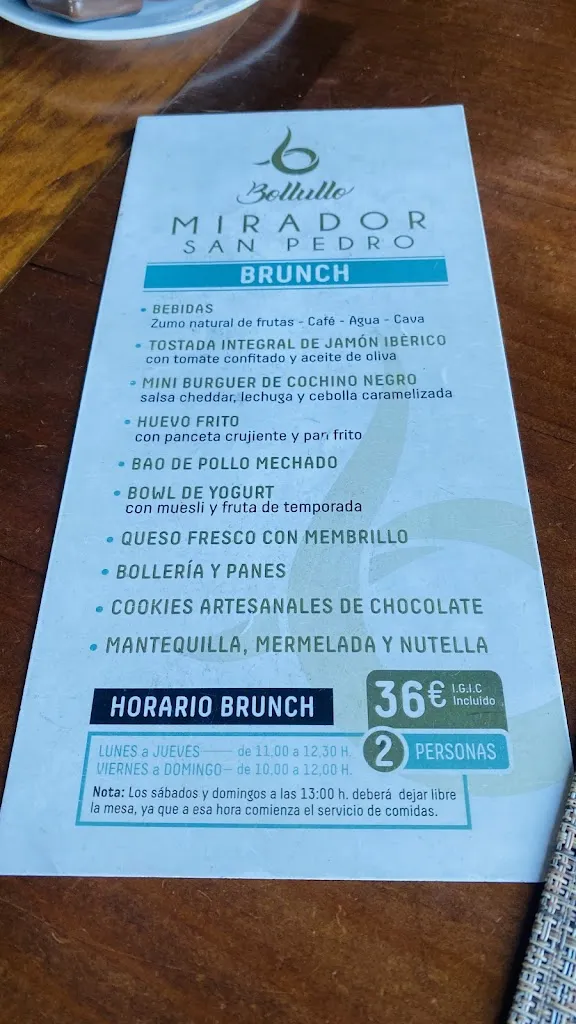 Menu_Restaurante Cafetería Mirador San Pedro_Los Realejos_image_2