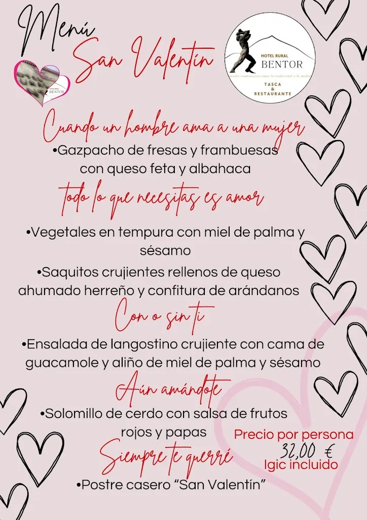 Menu_Tasca y Restaurante Hotel Rural Bentor_Los Realejos_image_1