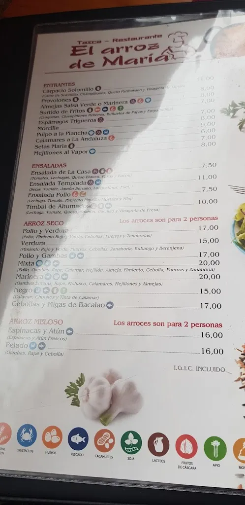 Menu_El Arroz de María_Los Realejos_image_4