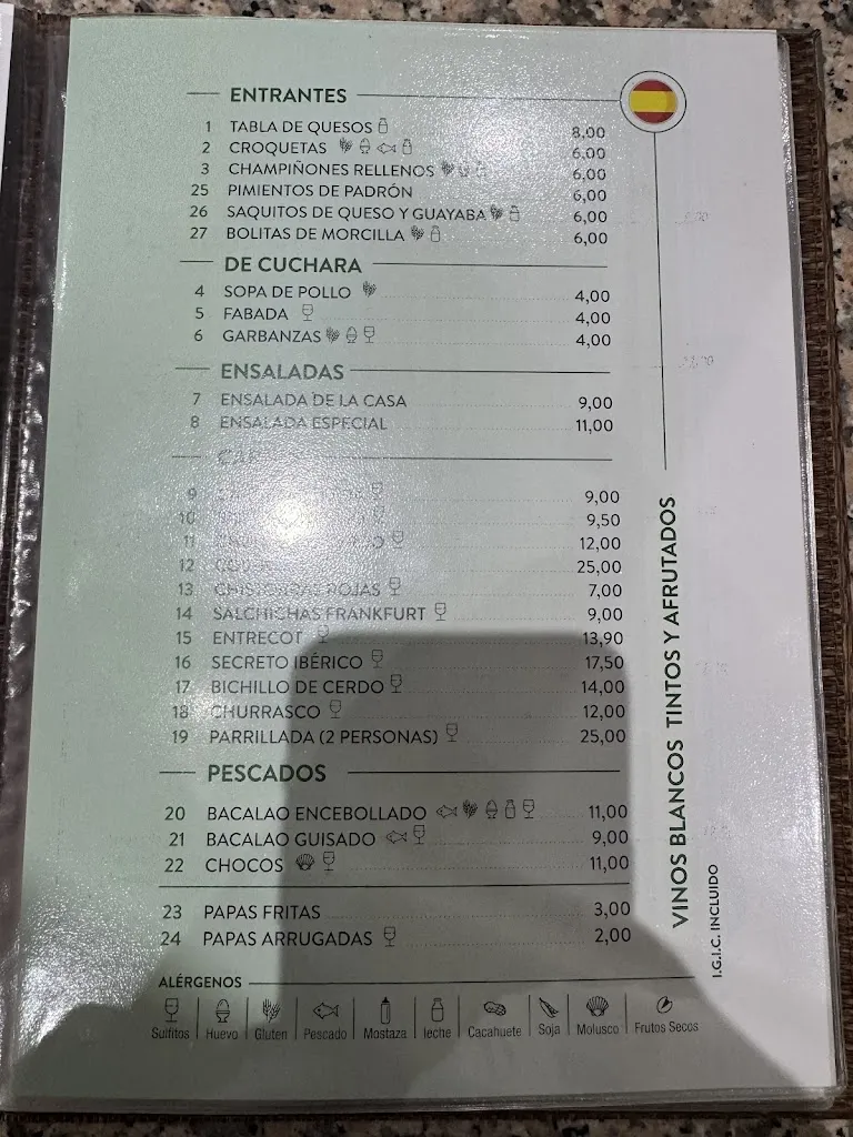 Menu_Restaurante parrilla El Pino ll_Los Realejos_image_1