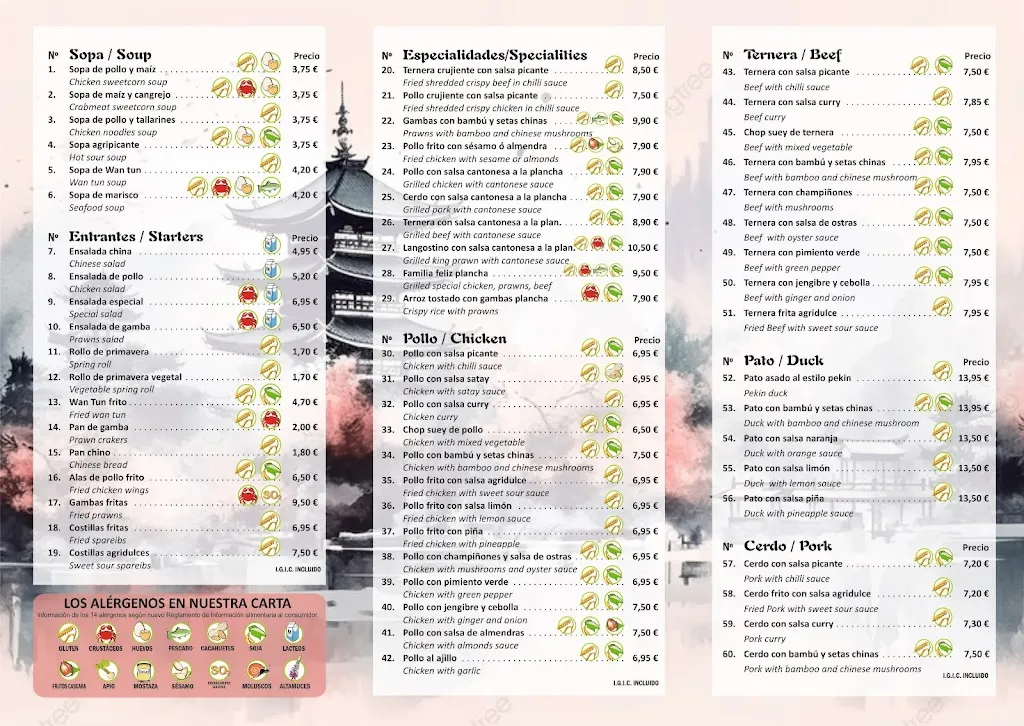 Menu_restaurante oriental xiang piao piao_Los Realejos_image_1