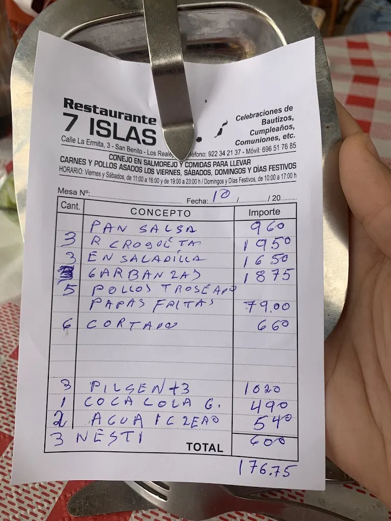 Saray Expósito_Restaurante 7 Islas _Los Realejos_recensione