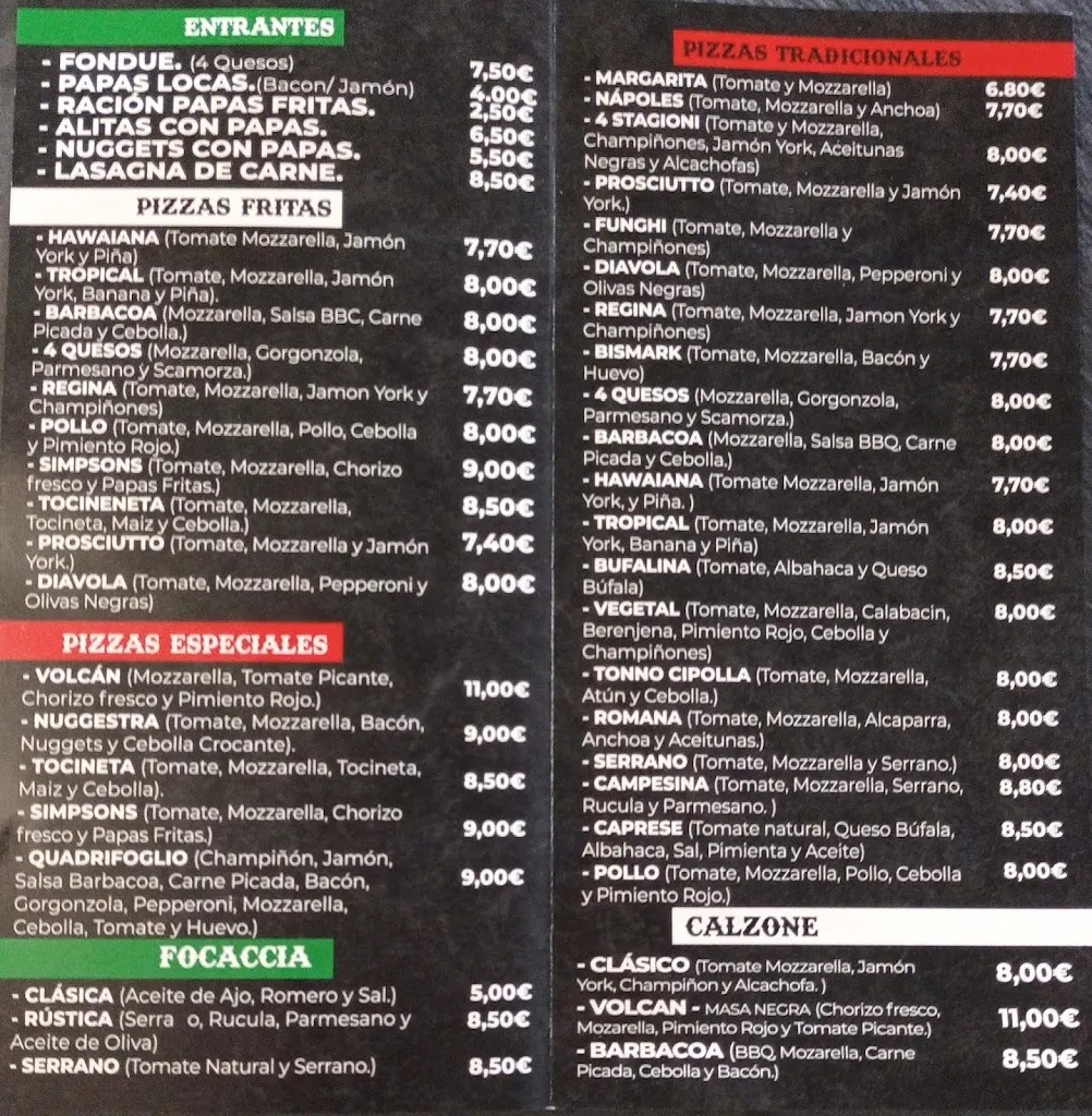 Menu_Nostra Pizza_Los Realejos_image_1