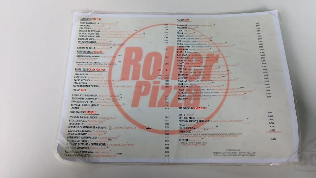 Menu_Roller Pizza_Los Realejos_immagine_2