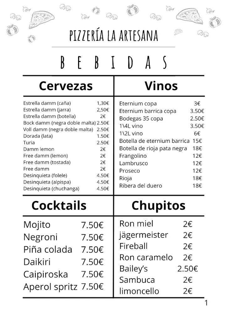 Menu_Pizzería la Artesana_Los Realejos_image_1