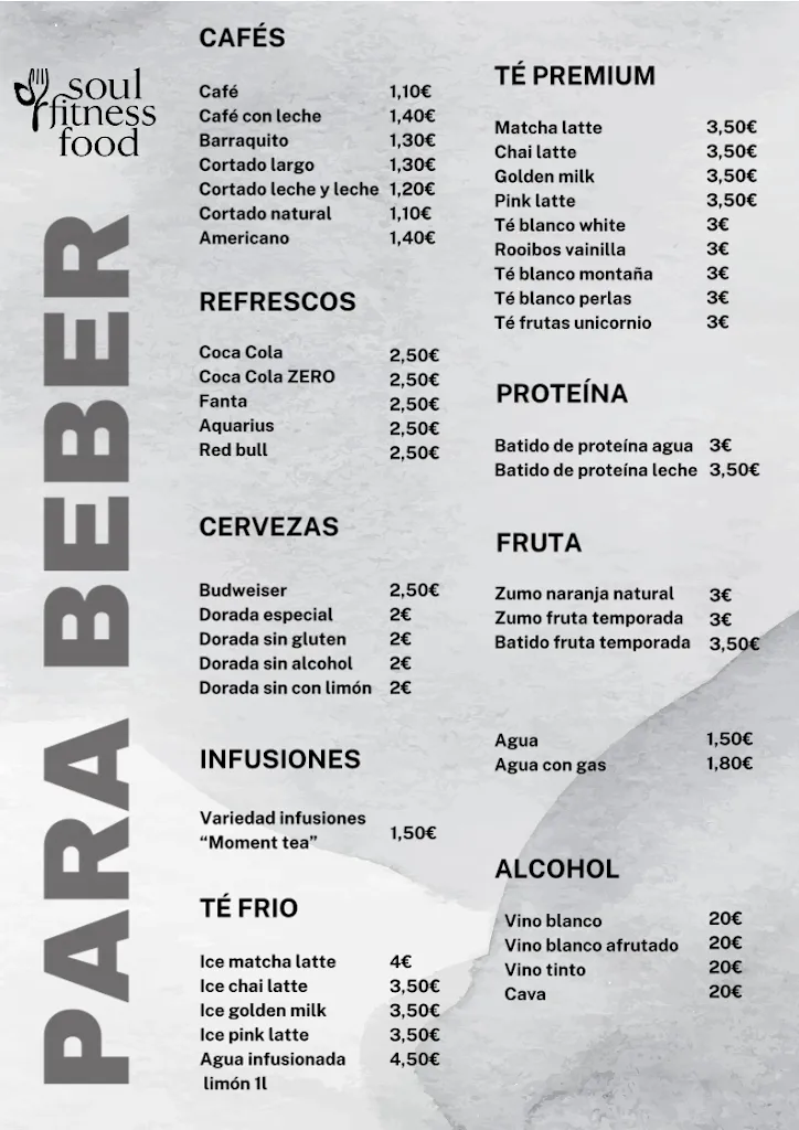 Menu_Soul Fitness Food_Los Realejos_image_1