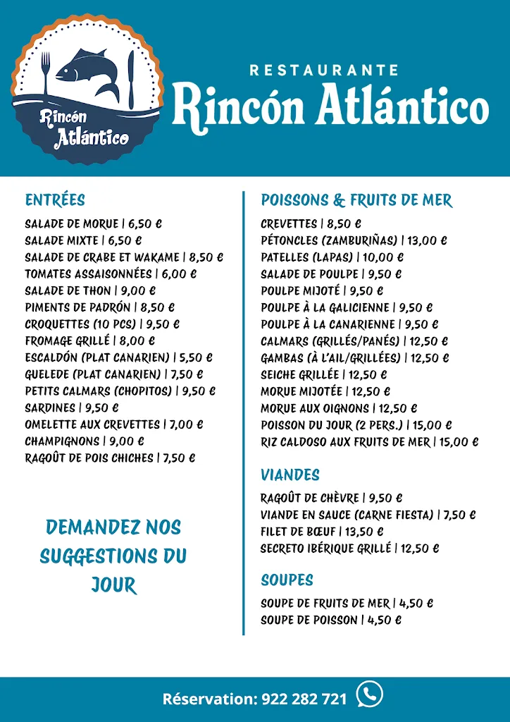 Menu_Rincón Atlántico_Provincia de Santa Cruz de Tenerife_image_1