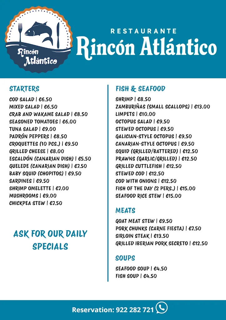 Menu_Rincón Atlántico_Provincia de Santa Cruz de Tenerife_image_2