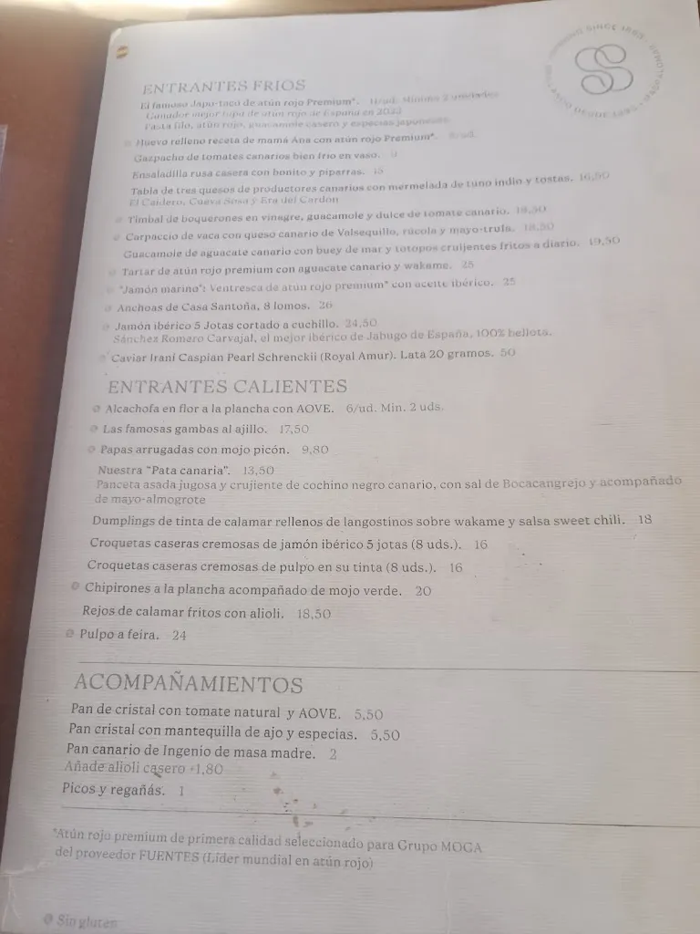 Menu_El Senador Restaurant & Beach House_Maspalomas_image_1