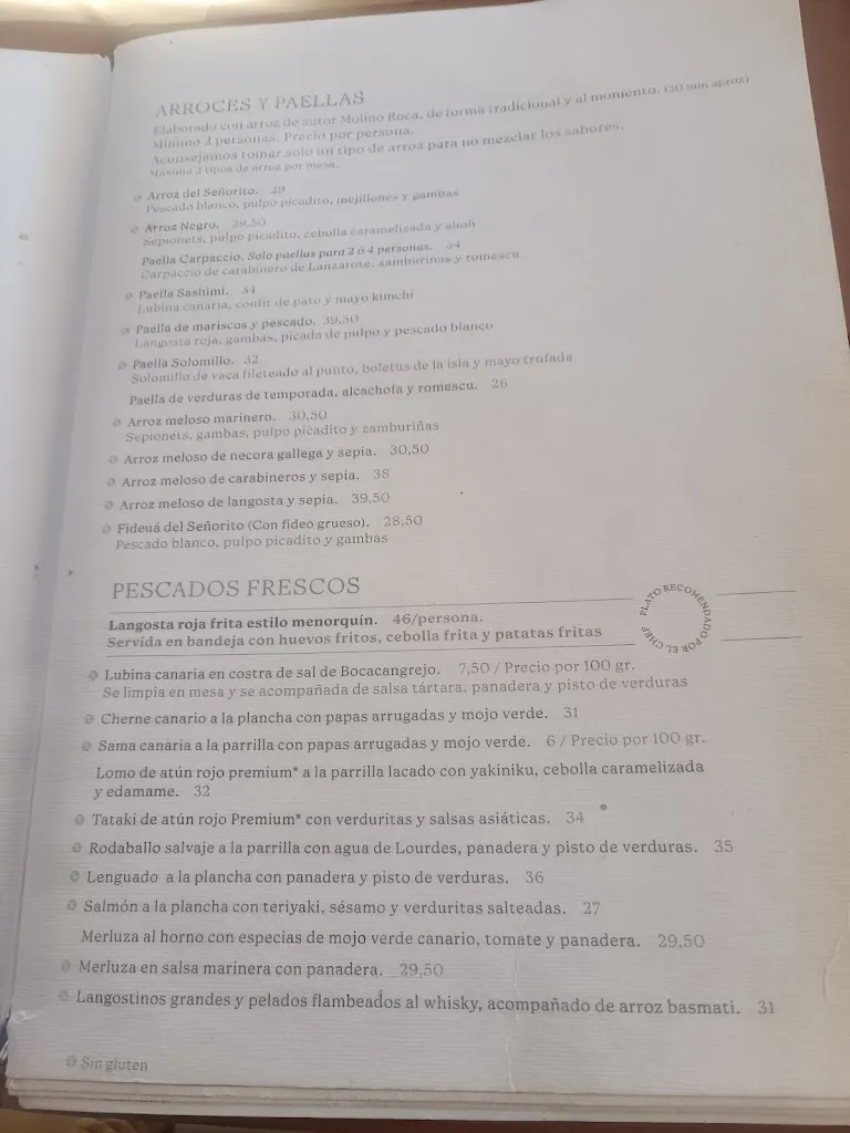 Menu_El Senador Restaurant & Beach House_Maspalomas_image_2