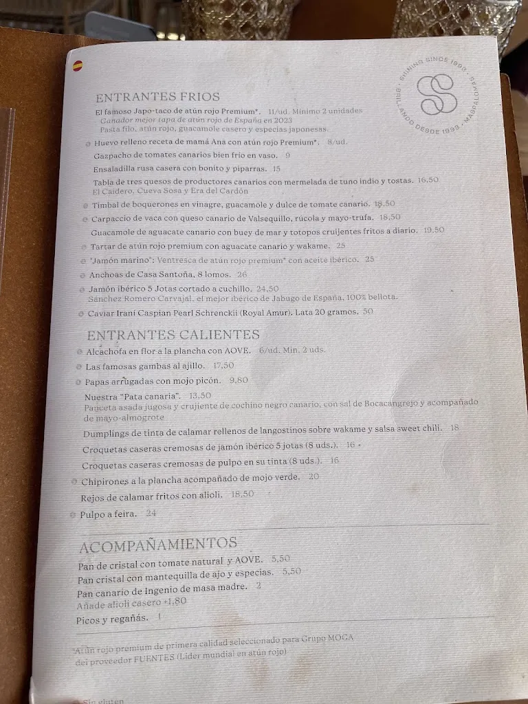 Menu_El Senador Restaurant & Beach House_Maspalomas_image_4