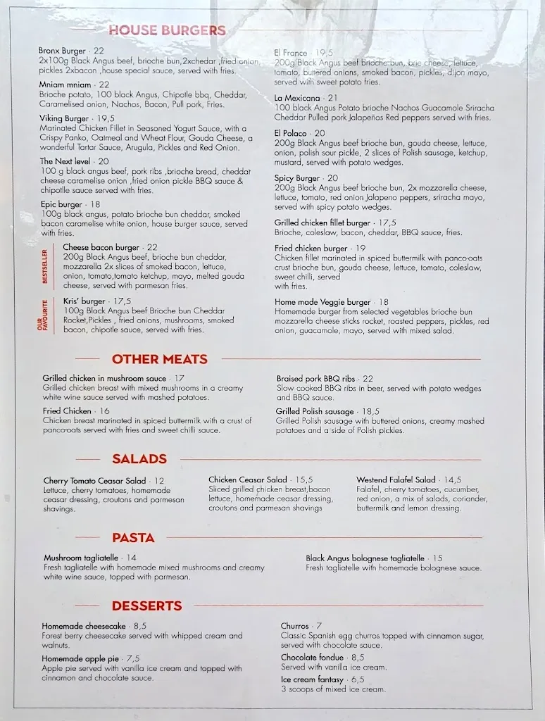 Menu_West End Restaurant - Burguers and Steakhouse in Maspalomas_Maspalomas_image_1