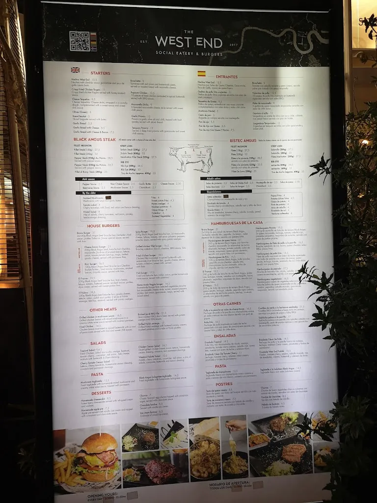 Menu_West End Restaurant - Burguers and Steakhouse in Maspalomas_Maspalomas_image_3