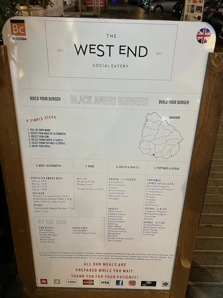 Menu_West End Restaurant - Burguers and Steakhouse in Maspalomas_Maspalomas_image_4