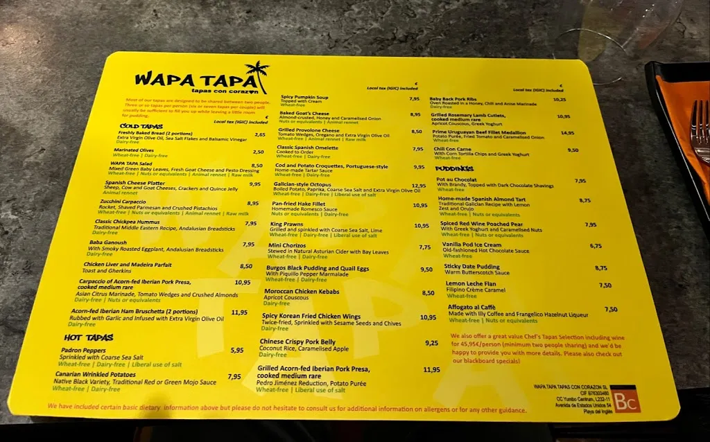 Menu_Wapa Tapa_Maspalomas_image_1