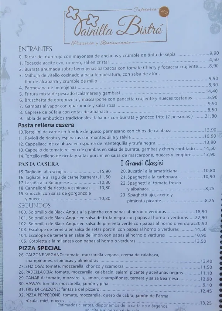 Menu_INSÓLITO BISTRÓ MASPALOMAS Italian Restaurant & Pizza_Maspalomas_image_3