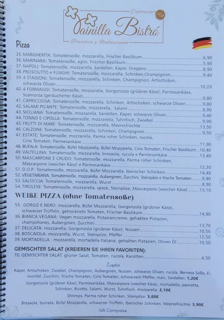 Menu_INSÓLITO BISTRÓ MASPALOMAS Italian Restaurant & Pizza_Maspalomas_image_4