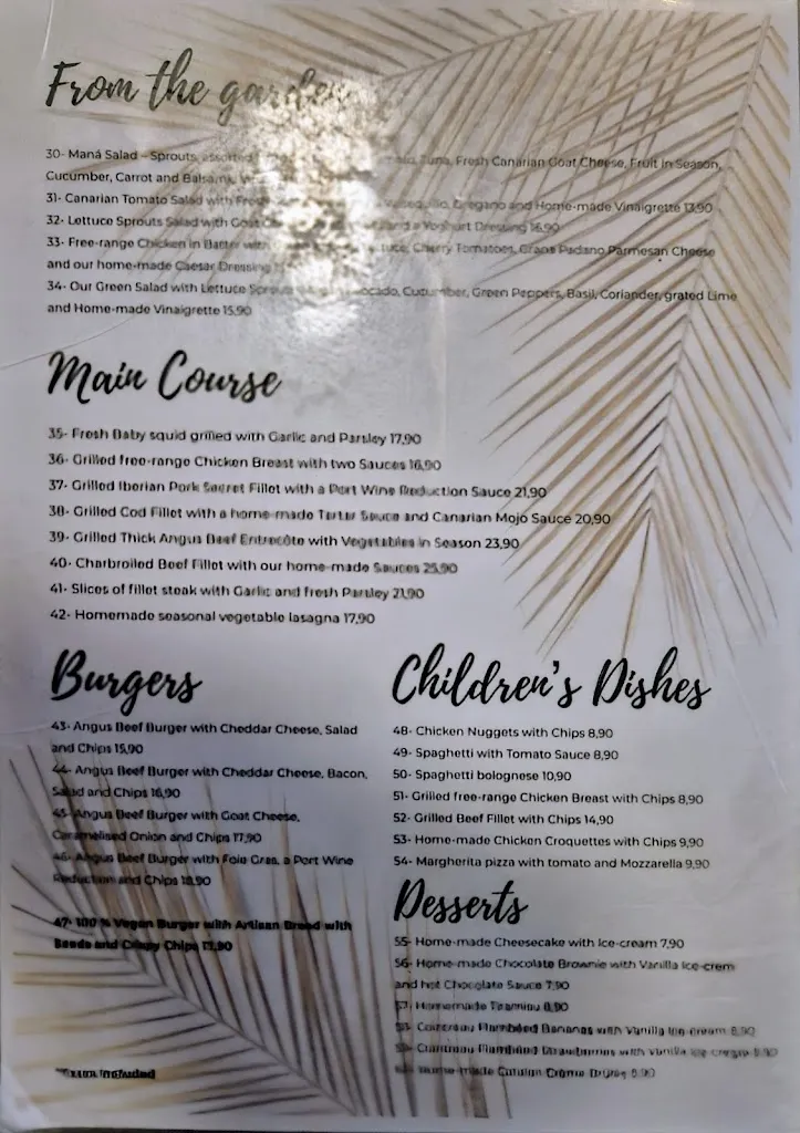 Menu_Maná 264 - Tapas & Drinks_Maspalomas_image_2