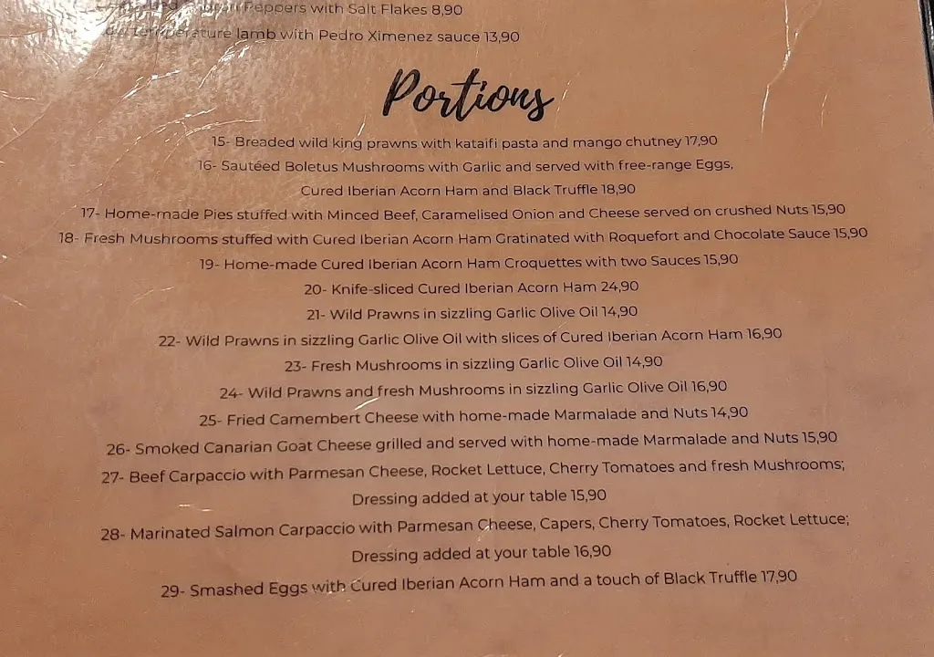 Menu_Maná 264 - Tapas & Drinks_Maspalomas_image_3