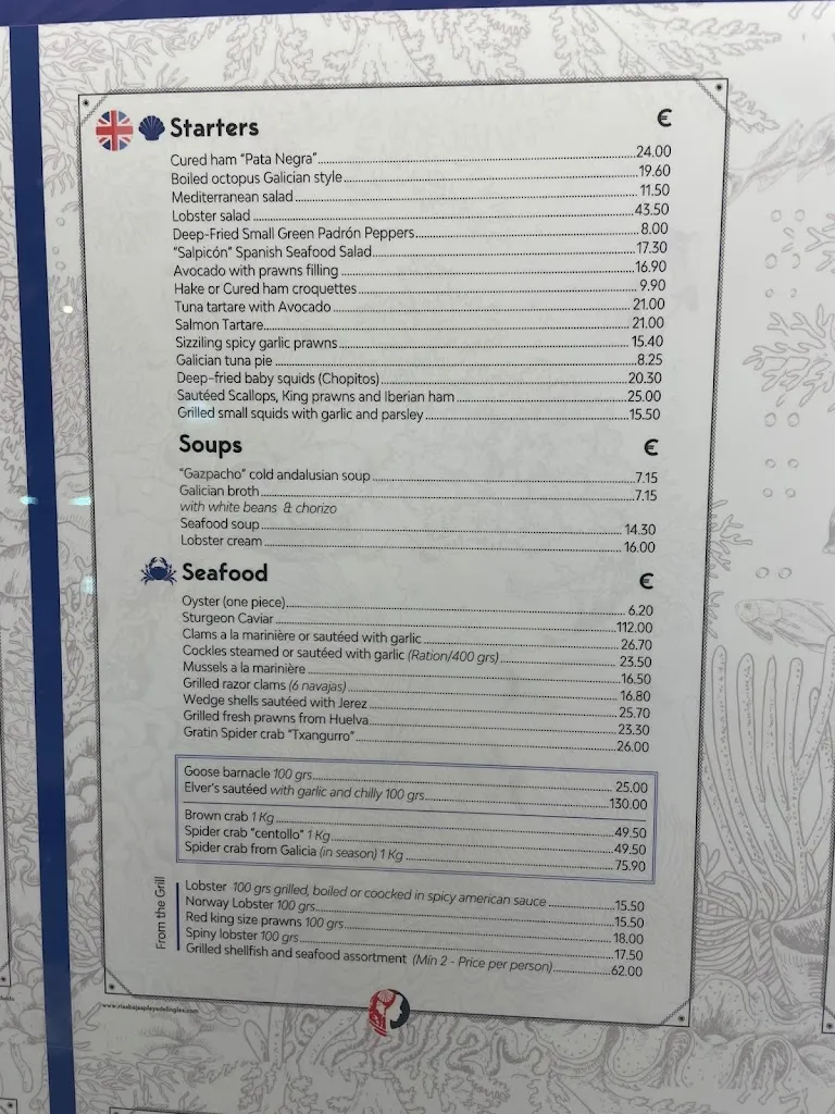Menu_Restaurante Marisquería Rías Bajas_Maspalomas_image_2