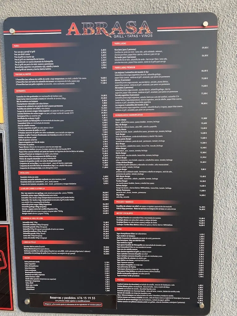 Menu_Abrasa Grill_Maspalomas_image_1