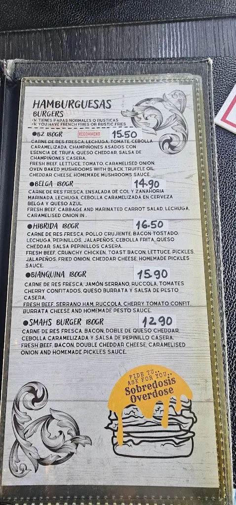 Menu_B2 burgerbar_Maspalomas_image_2
