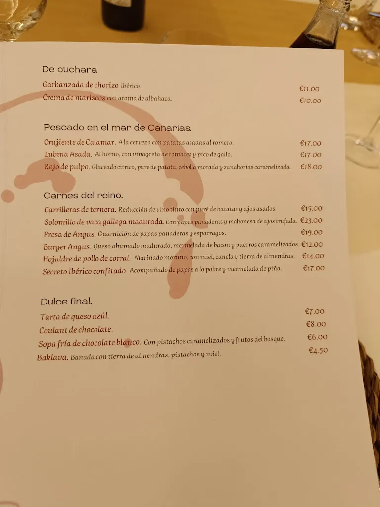 Menu_Restaurante LO NUESTRO Maspalomas_Maspalomas_immagine_1