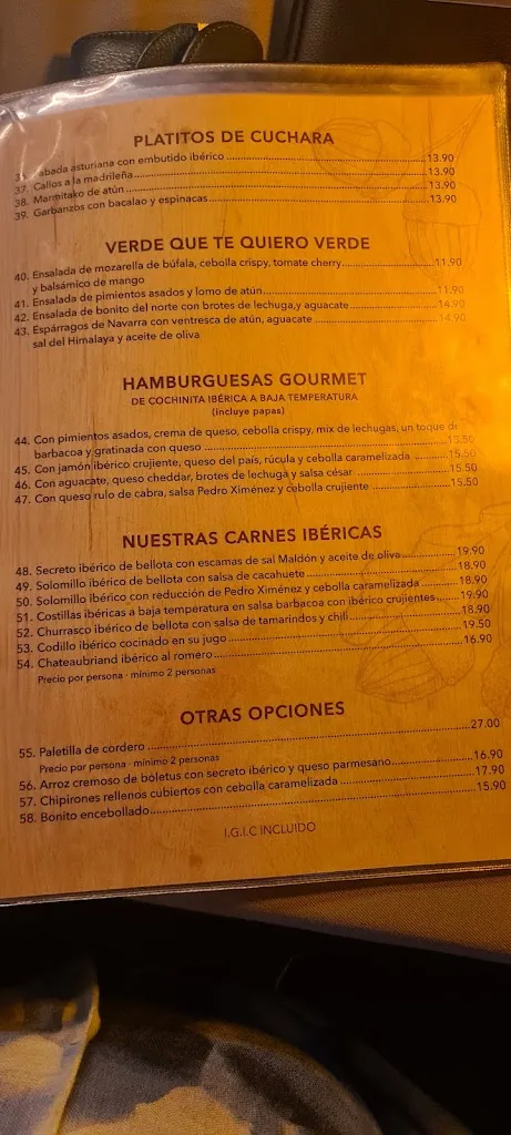 Menu_Ibéricos J.Cruz_Maspalomas_image_1