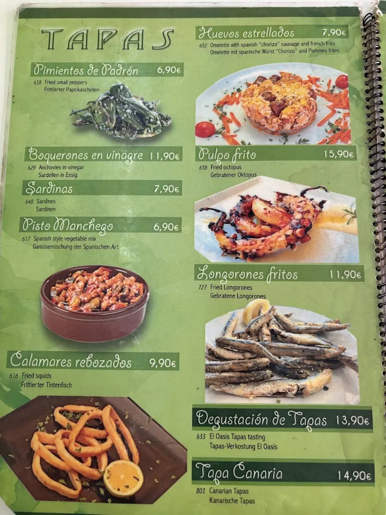 Menu_El Oasis Tapas & Cócteles_Maspalomas_image_4