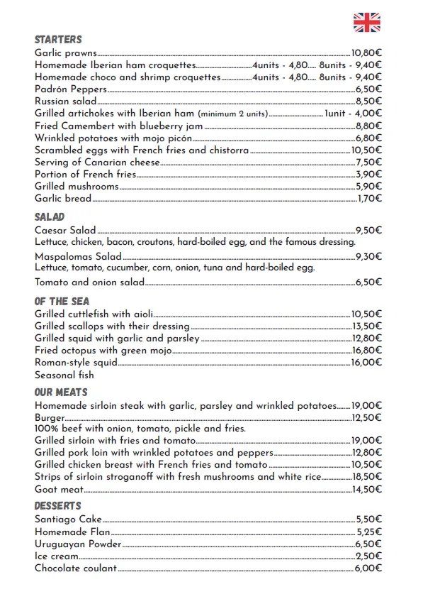 Menu_La Tasquita Canaria_Maspalomas_image_2