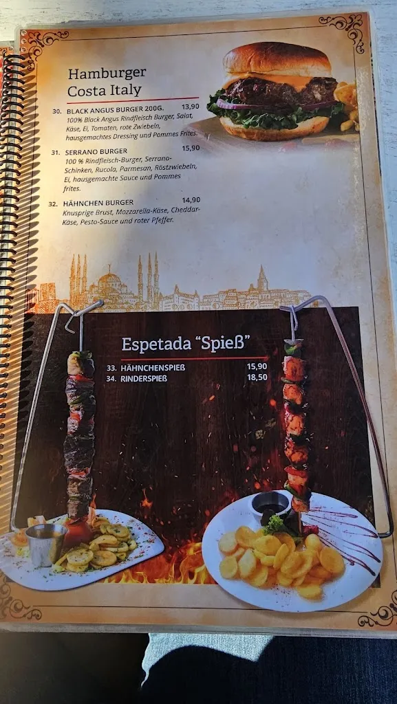Menu_Costa Italy_Maspalomas_immagine_1