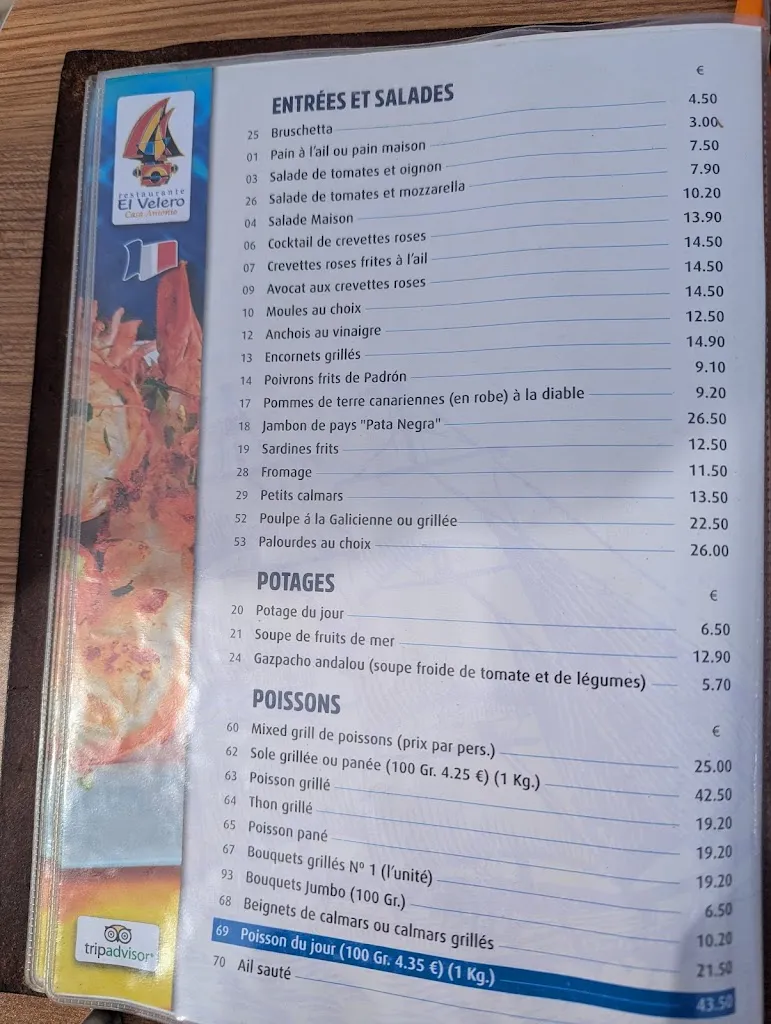 Menu_Restaurante Velero Casa Antonio_Maspalomas_image_2