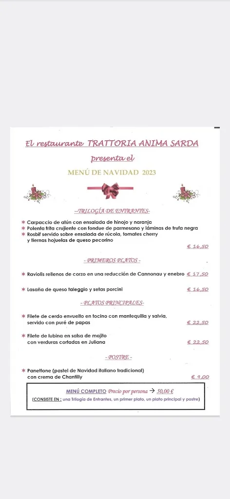 Menu_Trattoria Anima Sarda_Maspalomas_image_1