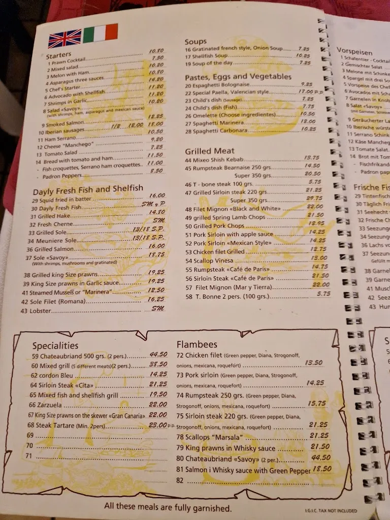 Menu_Savoy Restaurant_Maspalomas_image_1