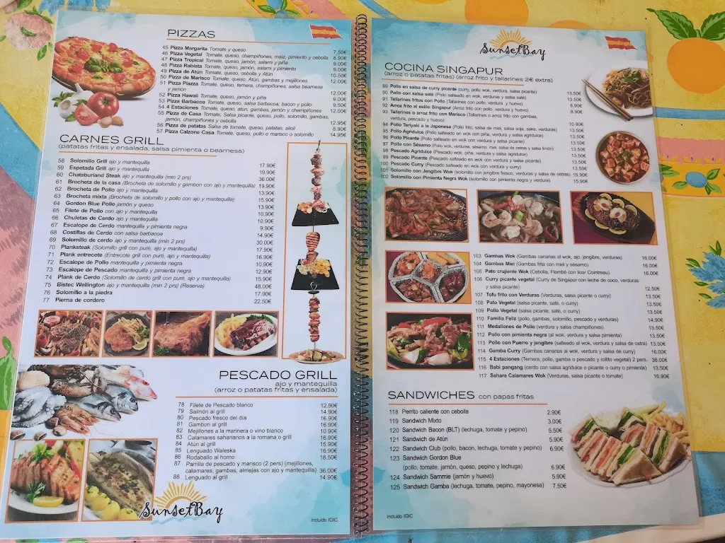 Menu_Sunset Bay_Maspalomas_image_4