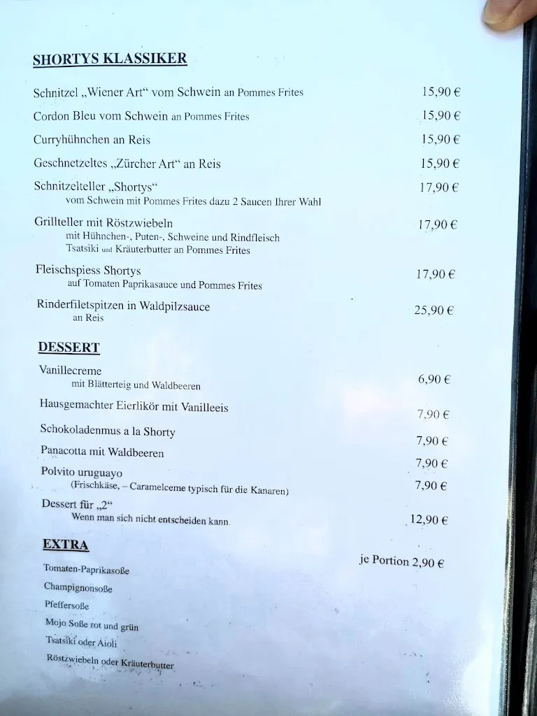 Menu_Shortys Taperia_Maspalomas_image_1